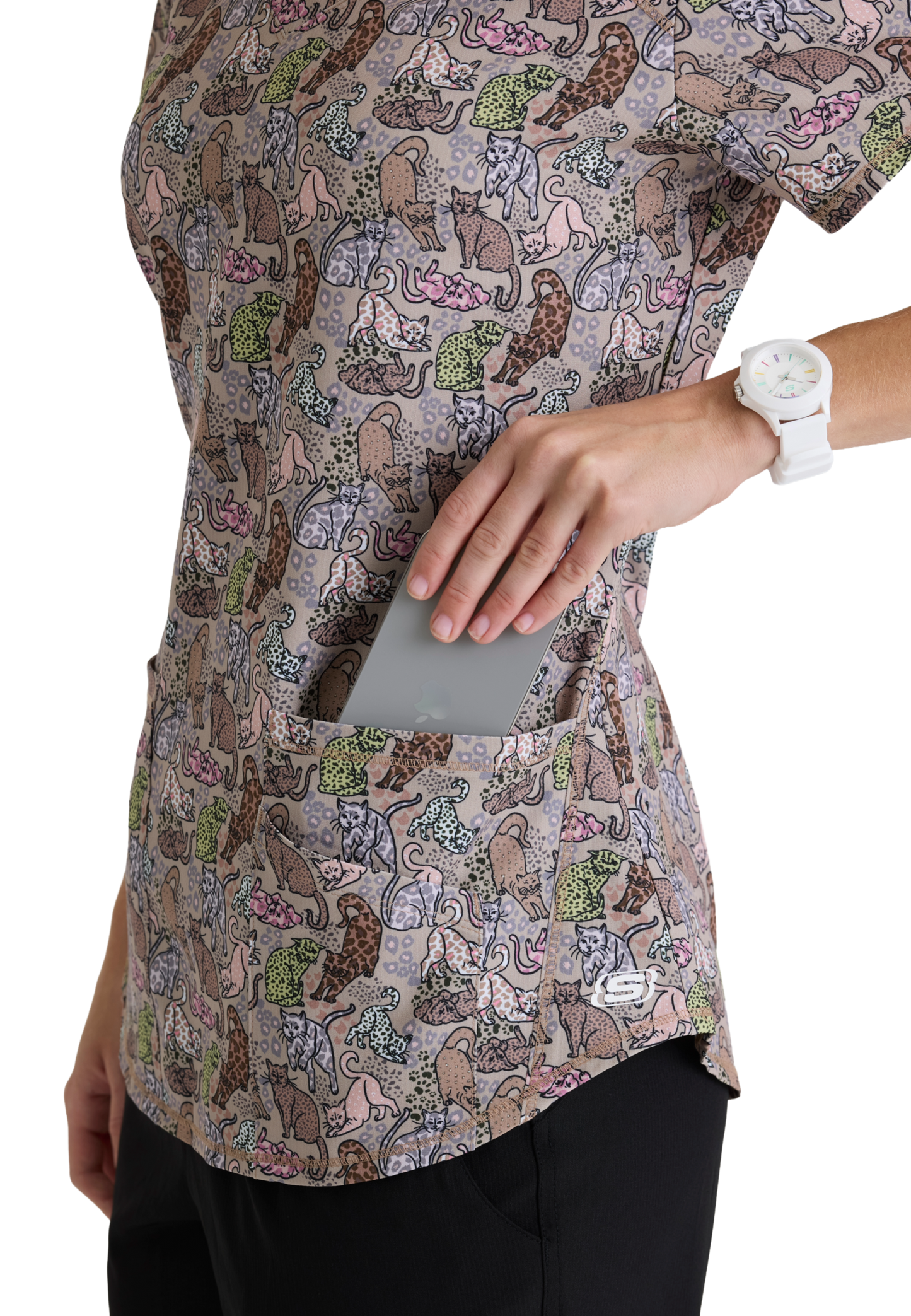 Skechers SKT021 Top Clínico Mujer Estampado AKOL