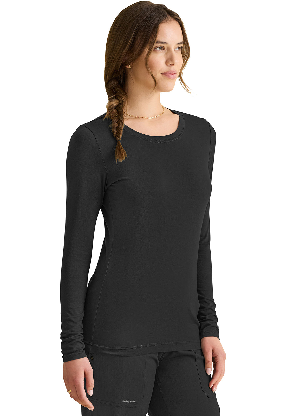 POLERA PRIMERA CAPA 5047 BLACK - MyScrubs Uniformes Clínicos