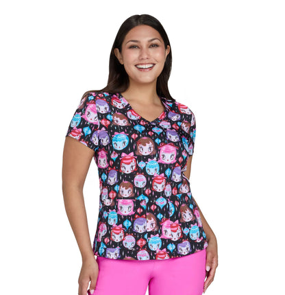 Koi 384PRA DOR Top estampado mujer