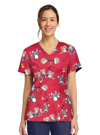 Cherokee CK856 GMNT Top estampado mujer