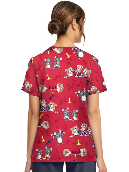 Cherokee CK856 GMNT Top estampado mujer