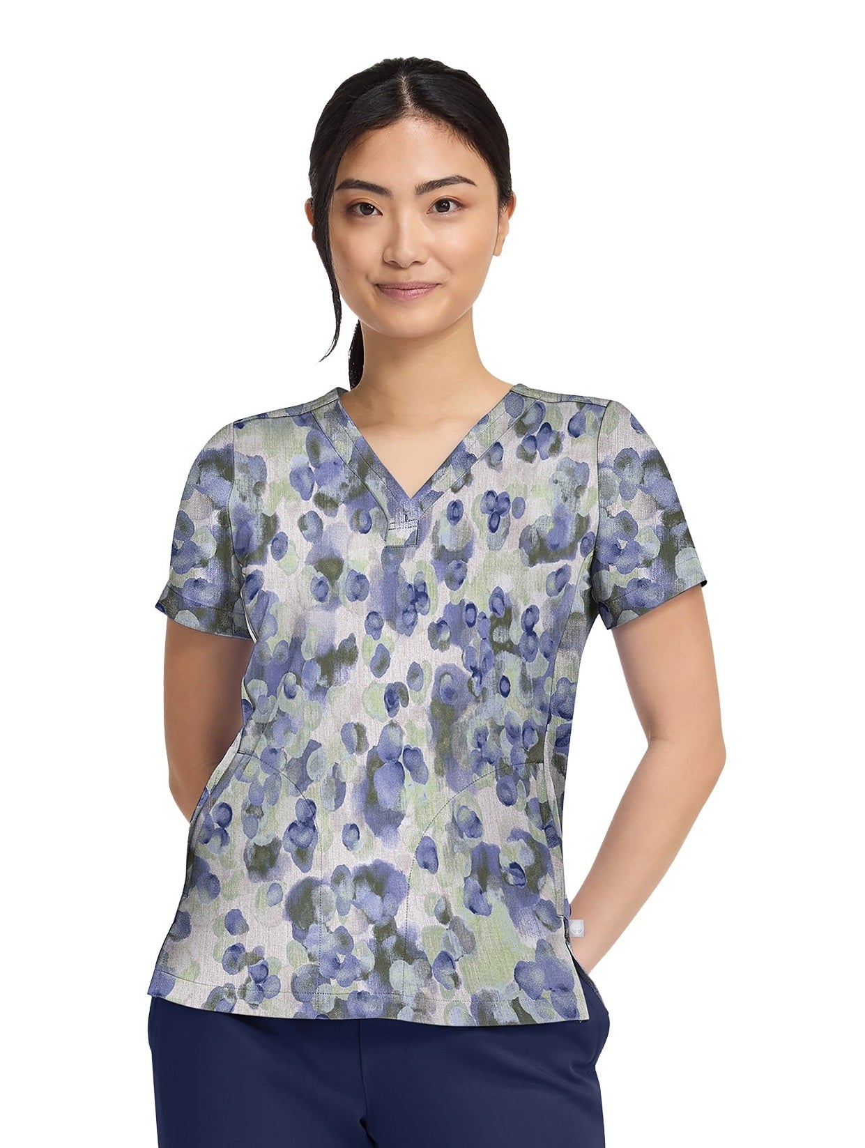 Healing Hands HH906 DPLD Top estampado mujer