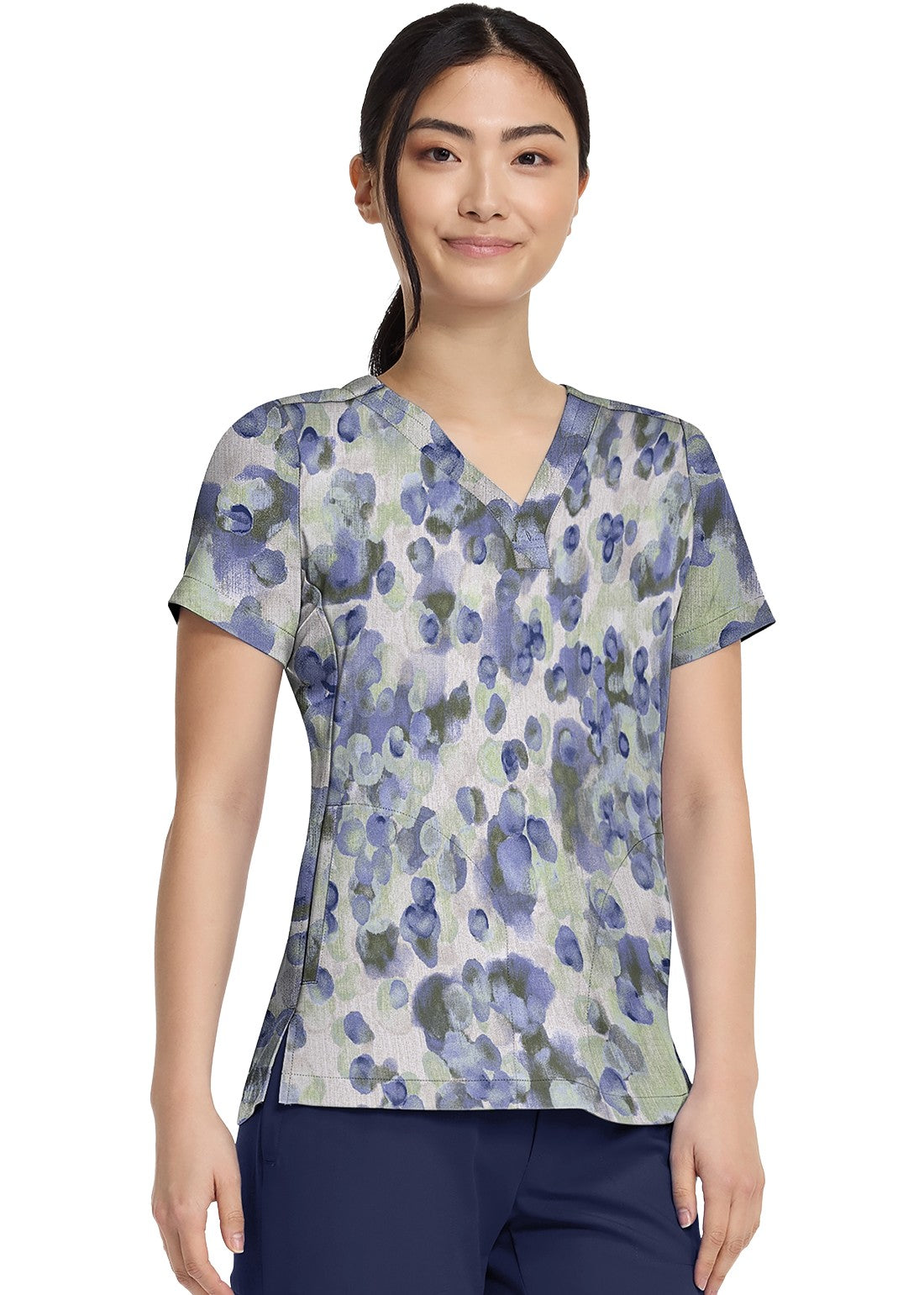 Healing Hands HH906 DPLD Top estampado mujer