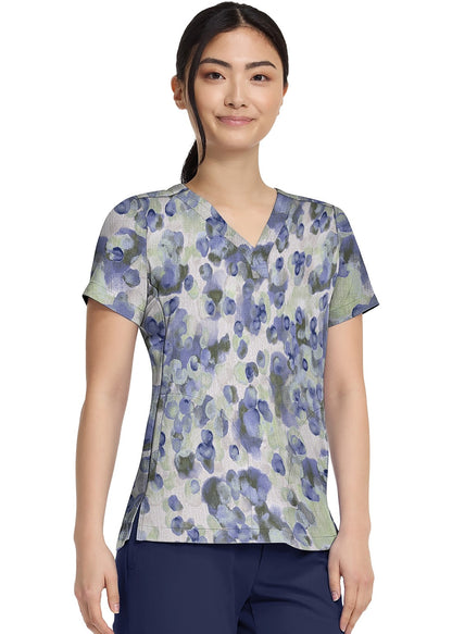 Healing Hands HH906 DPLD Top estampado mujer