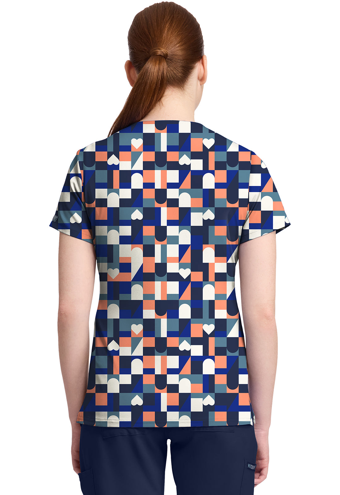 MedCouture MC632 BDGA Top estampado mujer espalda