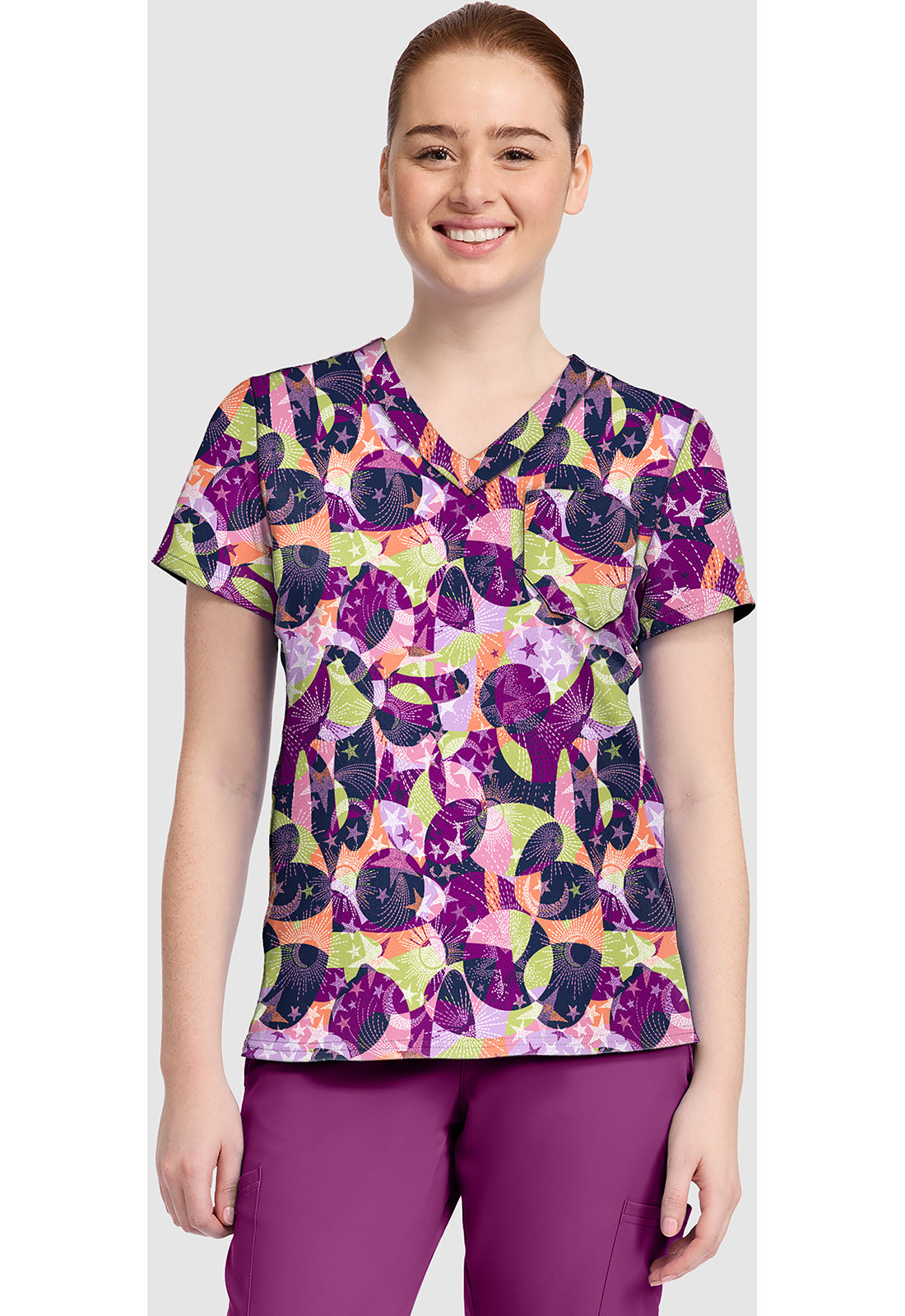 MedCouture MC632 SARB Top estampado mujer frente