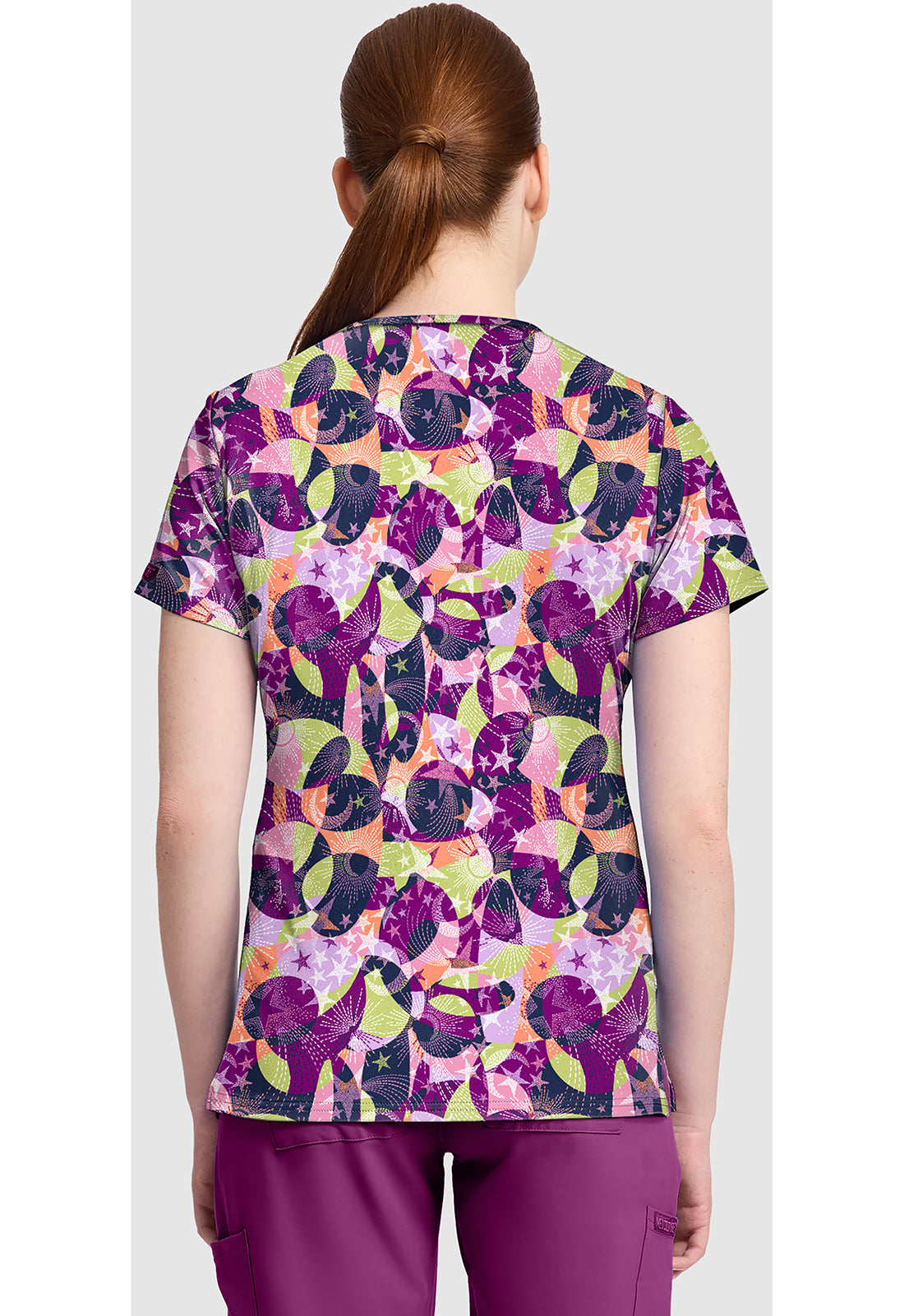 MedCouture MC632 SARB Top estampado mujer espalda
