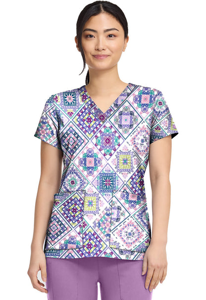 MedCouture MC8564 CYDA Top estampado mujer frente
