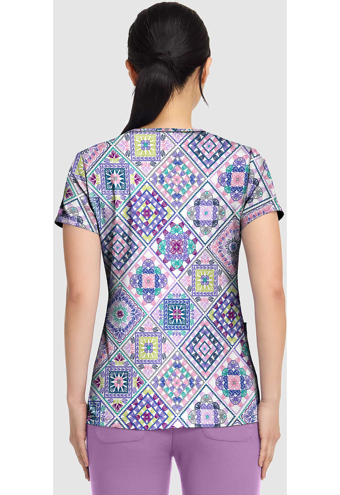MedCouture MC8564 CYDA Top estampado mujer espalda