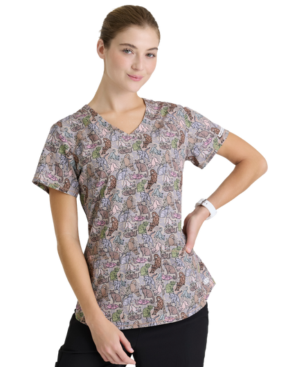 Skechers SKT021 Top Clínico Mujer Estampado AKOL