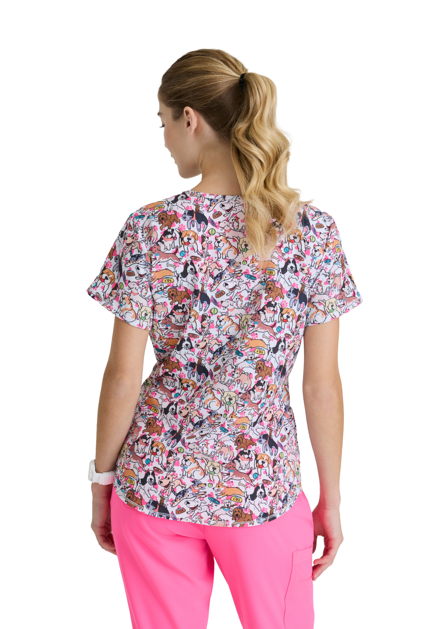 Skechers SKT021 Top Clínico Mujer Estampado CNBR