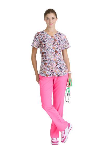 Skechers SKT021 Top Clínico Mujer Estampado CNBR