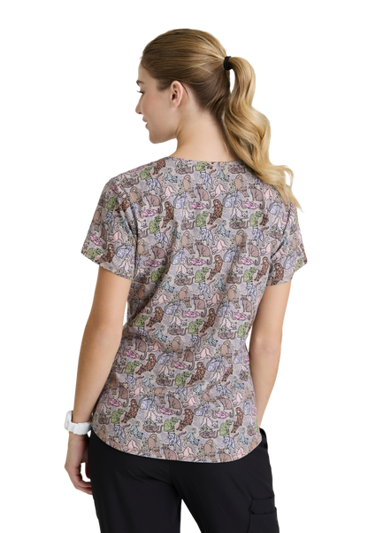 Skechers SKT021 Top Clínico Mujer Estampado AKOL