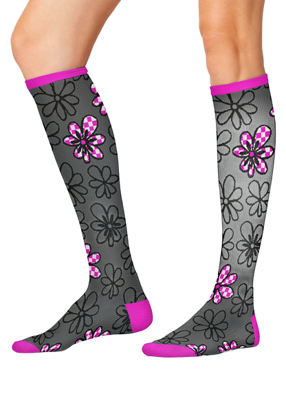 Cherokee Legwear PRINTSUPPORT FLWPR Calcetín de Compresión Mujer