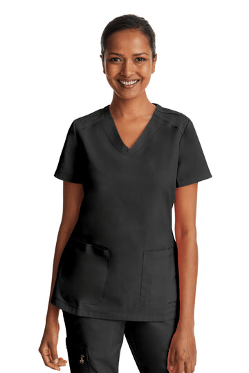 Top clínico Healing Hands 2320 mujer liso HH Purple Label - vista 2